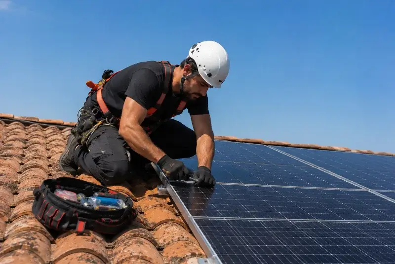 Maintenance et monitoring de panneaux solaires à Pleine-Fougères